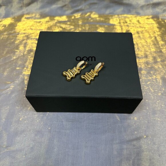 APM Monaco Loulou Yummy Gold Earrings - Picture 2 of 5